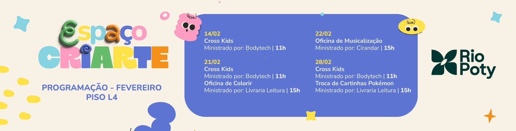 Imagem de banner da novidade Espaço Criarte
