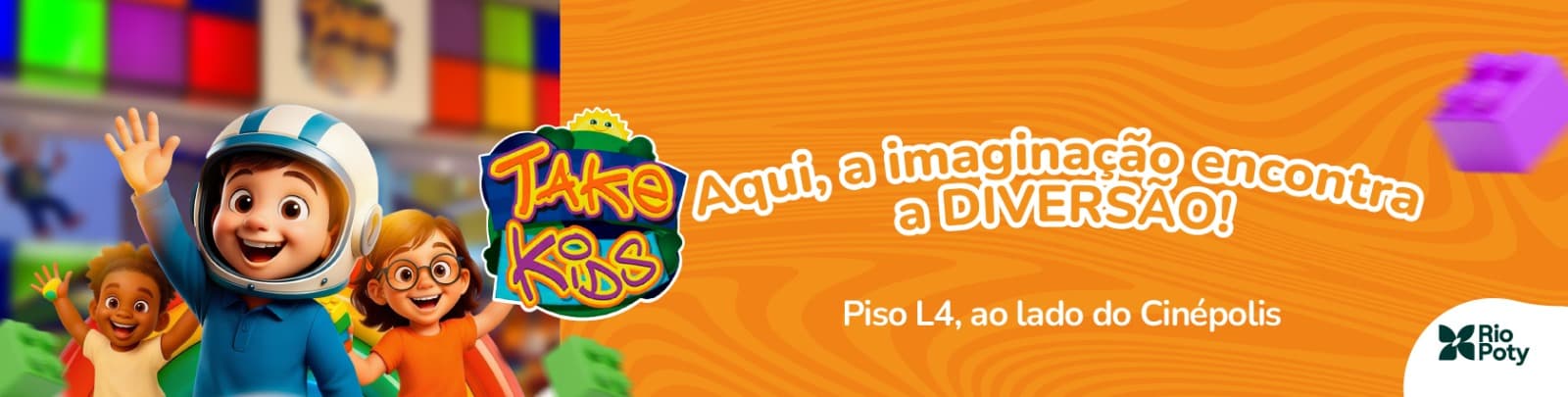 Imagem de banner da novidade TAKE KIDS