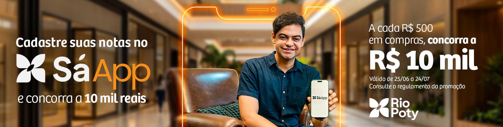 Imagem de banner da novidade PROMOÇÃO SÁ APP