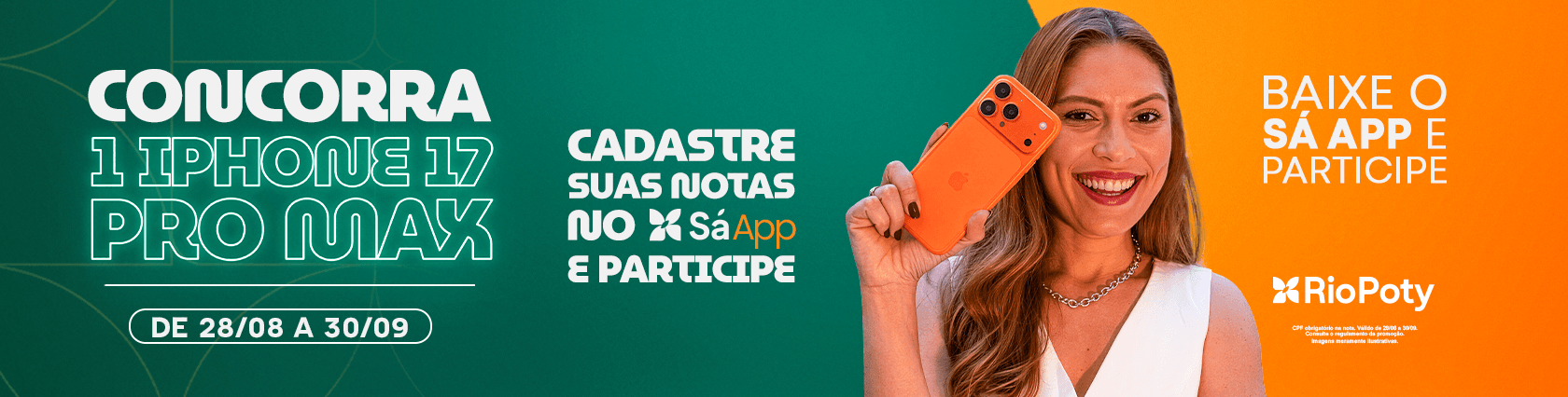 Imagem de banner da novidade PROMOÇÃO SÁ APP