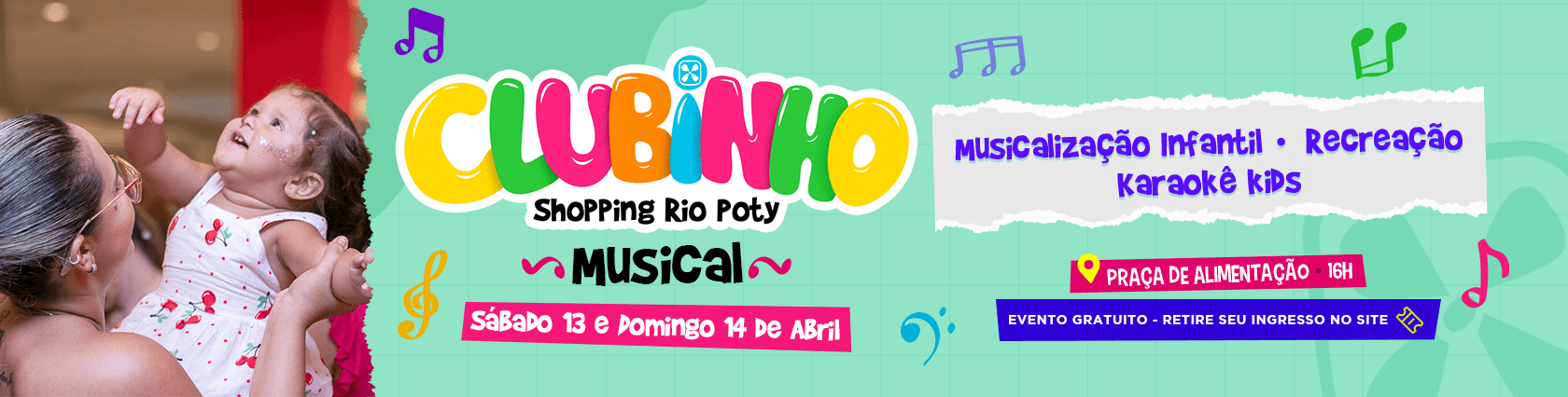 Imagem de banner da novidade Clubinho Musical