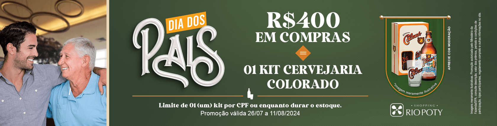 Imagem de banner da novidade Promoção Dia dos Pais