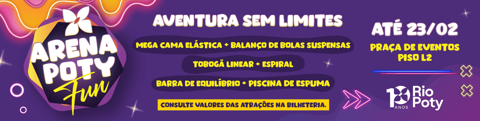 Imagem de banner da novidade Arena Poty Fun